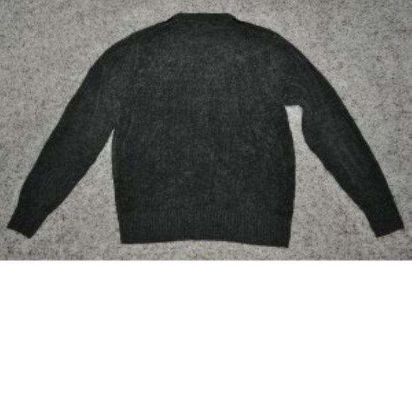 Mens Chenille Sweater Dockers Brown Small Houndstooth Acrylic Crew Long Sleeves - Picture 3 of 3